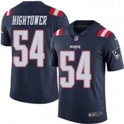 Mens Nike New England Patriots 54 Donta Hightower Limited Navy Blue Rush Vapor Untouchable NFL Jersey