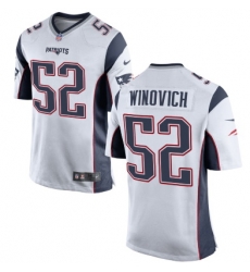 New England Patriots 52 Chase Winovich Nike Limited White Jersey