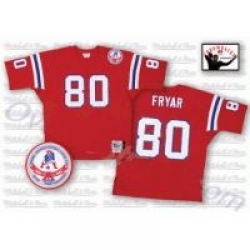 New England Patriots 80 Fryar red Mitchell and Ness Jerseys