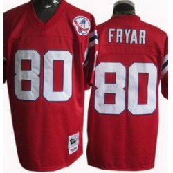 New England Patriots 80 Irving Fryar MitchellandNess 1984 Red jerseys