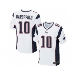 Nike New England Patriots 10 Jimmy Garoppolo White Elite NFL Jersey