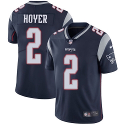 Nike New England Patriots 2 Brian Hoyer Navy Blue Team Color Men Stitched NFL Vapor Untouchable Limited Jersey