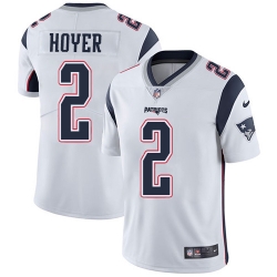 Nike New England Patriots 2 Brian Hoyer White Men Stitched NFL Vapor Untouchable Limited Jersey