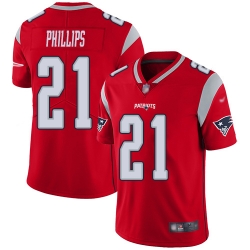 Nike New England Patriots 21 Adrian Phillips Red Men Stitched NFL Limited Inverted Legend Jersey
