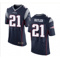 Nike New England Patriots #21 Malcolm Butler Navy Blue Team Color Men 27s Stitched NFL New Elite Jersey