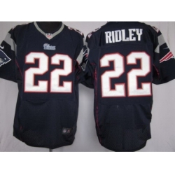Nike New England Patriots 22 Stevan Ridley Blue Elite Nike NFL Jersey