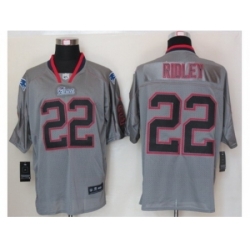 Nike New England Patriots 22 Stevan Ridley Grey Elite Lights Out NFL Jersey