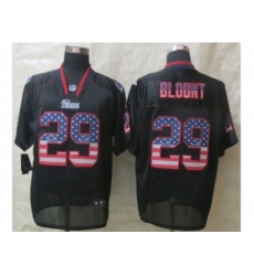 Nike New England Patriots 29 LeGarrette Blount Black Elite USA Flag Fashion NFL Jersey