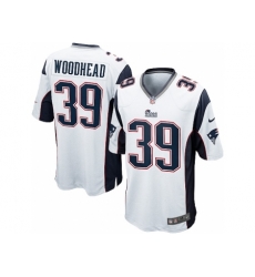Nike New England Patriots 39 Danny Woodhead White Game NFL Jersey