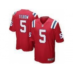 Nike New England Patriots 5 Tim Tebow red Game NFL Jersey