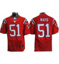 Nike New England Patriots 51 Jerod Mayo Red Elite NFL Jersey