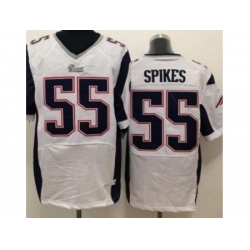 Nike New England Patriots 55 Brandon Spikes White Elite NFL Jersey
