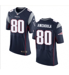 Nike New England Patriots #80 Danny Amendola Navy Blue Team Color Men 27s Stitched NFL New Elite Jersey