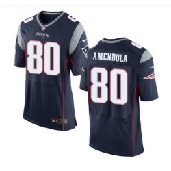 Nike New England Patriots #80 Danny Amendola Navy Blue Team Color Men 27s Stitched NFL New Elite Jersey