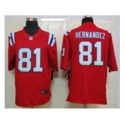 Nike New England Patriots 81 Aaron Hernandez red Limited NFL Jersey