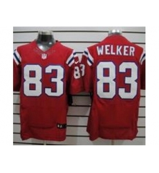 Nike New England Patriots 83 Wes Welker Red Elite NFL Jersey