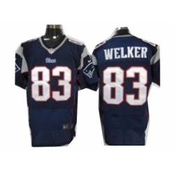 Nike New England Patriots 83 Wes Welker blue Elite NFL Jersey