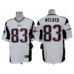 Nike New England Patriots 83 Wes Welker white Elite NFL Jersey