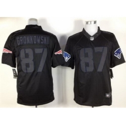 Nike New England Patriots 87 Rob Gronkowski Black LIMITED Impact NFL Jersey