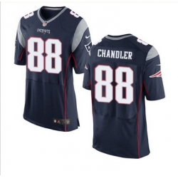 Nike New England Patriots #88 Scott Chandler Navy Blue Team Color Men 27s Stitched NFL New Elite Jersey