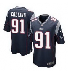 Nike New England Patriots #91 Jamie Collins Navy Blue Team Color Mens Stitched NFL New Elite Jersey