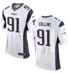 Nike New England Patriots #91 Jamie Collins White Men 27s Stitched NFL New Elite Jersey