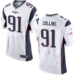 Nike New England Patriots #91 Jamie Collins White Men 27s Stitched NFL New Elite Jersey