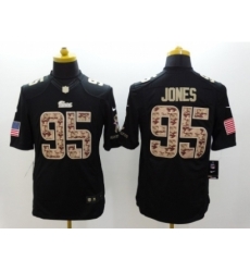Nike New England Patriots 95 Chandler Jones Black Limited Salute to Service NFL Jersey