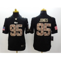 Nike New England Patriots 95 Chandler Jones Black Limited Salute to Service NFL Jersey