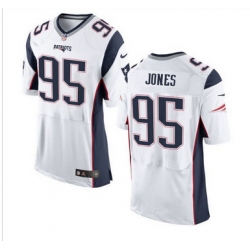 Nike New England Patriots #95 Chandler Jones White Men 27s Stitched NFL New Elite Jersey