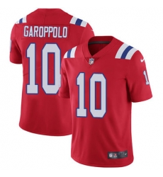 Nike Patriots #10 Jimmy Garoppolo Red Alternate Mens Stitched NFL Vapor Untouchable Limited Jersey