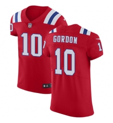 Nike Patriots #10 Josh Gordon Red Alternate Men Stitched NFL Vapor Untouchable Elite Jersey