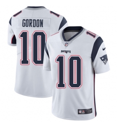 Nike Patriots #10 Josh Gordon White Men Stitched NFL Vapor Untouchable Limited Jersey