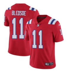 Nike Patriots #11 Drew Bledsoe Red Alternate Mens Stitched NFL Vapor Untouchable Limited Jersey