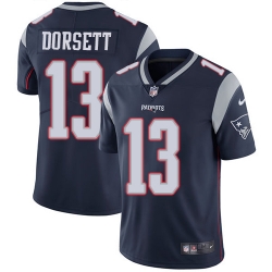 Nike Patriots #13 Phillip Dorsett Navy Blue Team Color Mens Stitched NFL Vapor Untouchable Limited Jersey