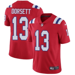 Nike Patriots #13 Phillip Dorsett Red Alternate Mens Stitched NFL Vapor Untouchable Limited Jersey