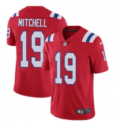 Nike Patriots #19 Malcolm Mitchell Red Alternate Mens Stitched NFL Vapor Untouchable Limited Jersey