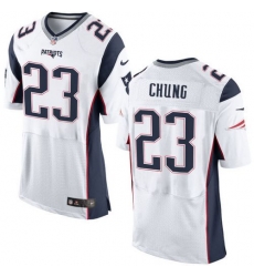 Nike Patriots #23 Patrick Chung White Mens Stitched NFL New Elite Jersey