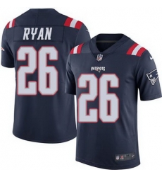 Nike Patriots #26 Logan Ryan Navy Blue Mens Stitched NFL Limited Rush Jersey