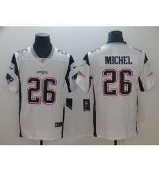 Nike Patriots 26 Sony Michel White Vapor Untouchable Limited Jersey