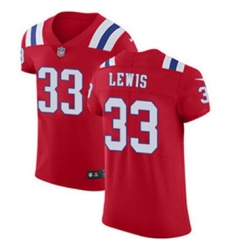 Nike Patriots #33 Dion Lewis Red Alternate Mens Stitched NFL Vapor Untouchable Elite Jersey
