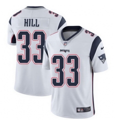 Nike Patriots #33 Jeremy Hill White Mens Stitched NFL Vapor Untouchable Limited Jersey