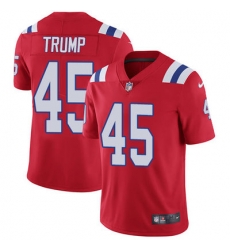 Nike Patriots #45 Donald Trump Red Alternate Mens Stitched NFL Vapor Untouchable Limited Jersey