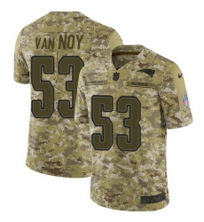 Nike Patriots #53 Kyle Van Noy Camo Mens Stitched NFL Limited 2018 Salute To Service Jersey