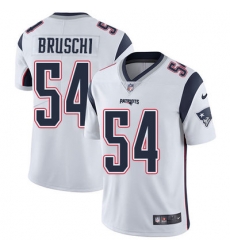 Nike Patriots #54 Tedy Bruschi White Mens Stitched NFL Vapor Untouchable Limited Jersey