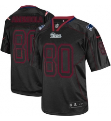 Nike Patriots #80 Danny Amendola Lights Out Black Mens Stitched NFL Elite Jersey