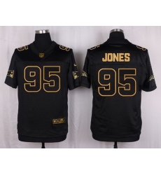 Nike Patriots #95 Chandler Jones Black Mens Stitched NFL Elite Pro Line Gold Collection Jersey