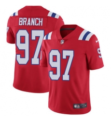 Nike Patriots #97 Alan Branch Red Alternate Mens Stitched NFL Vapor Untouchable Limited Jersey