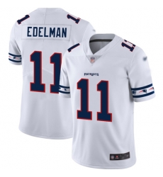 Patriots 11 Julian Edelman White Men Stitched Football Limited Team Logo Fashion Jersey