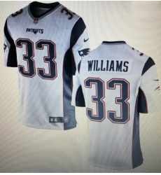 Patriots 33 Joejuan Williams White Vapor Limited Jersey